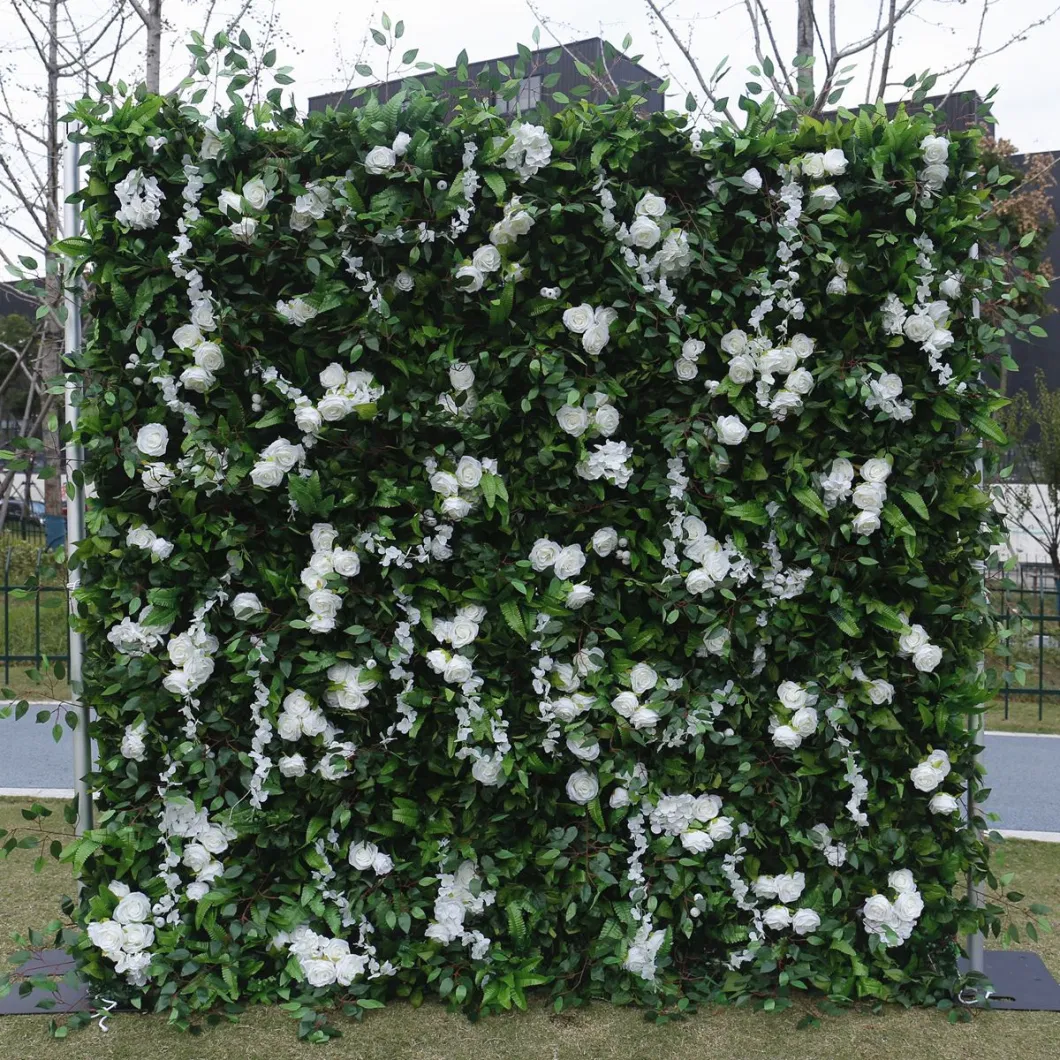 Artificial Rose Flower Wall for Wedding Home Party Decoration